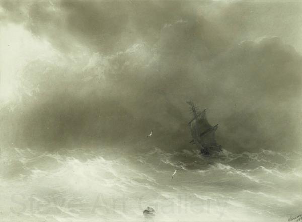 Ivan Aivazovsky A Strong Wind Germany oil painting art